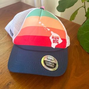 BOCO Gear running trucker hat from Kona, HI Big Island Running Company